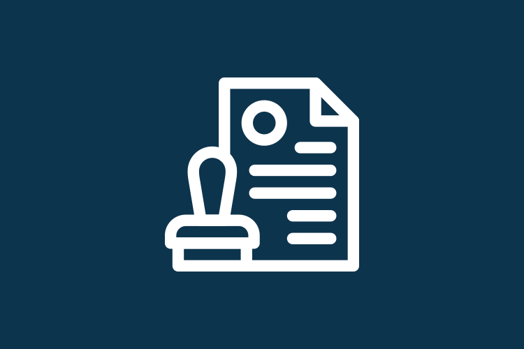 Icon: Stempel und Blatt